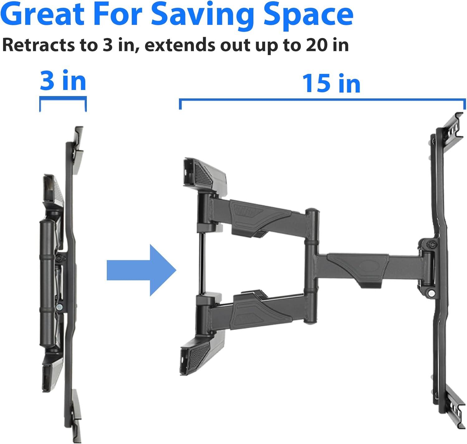 Universal Heavy-Duty Steel Full-Motion TV Wall Mount 42"-70"