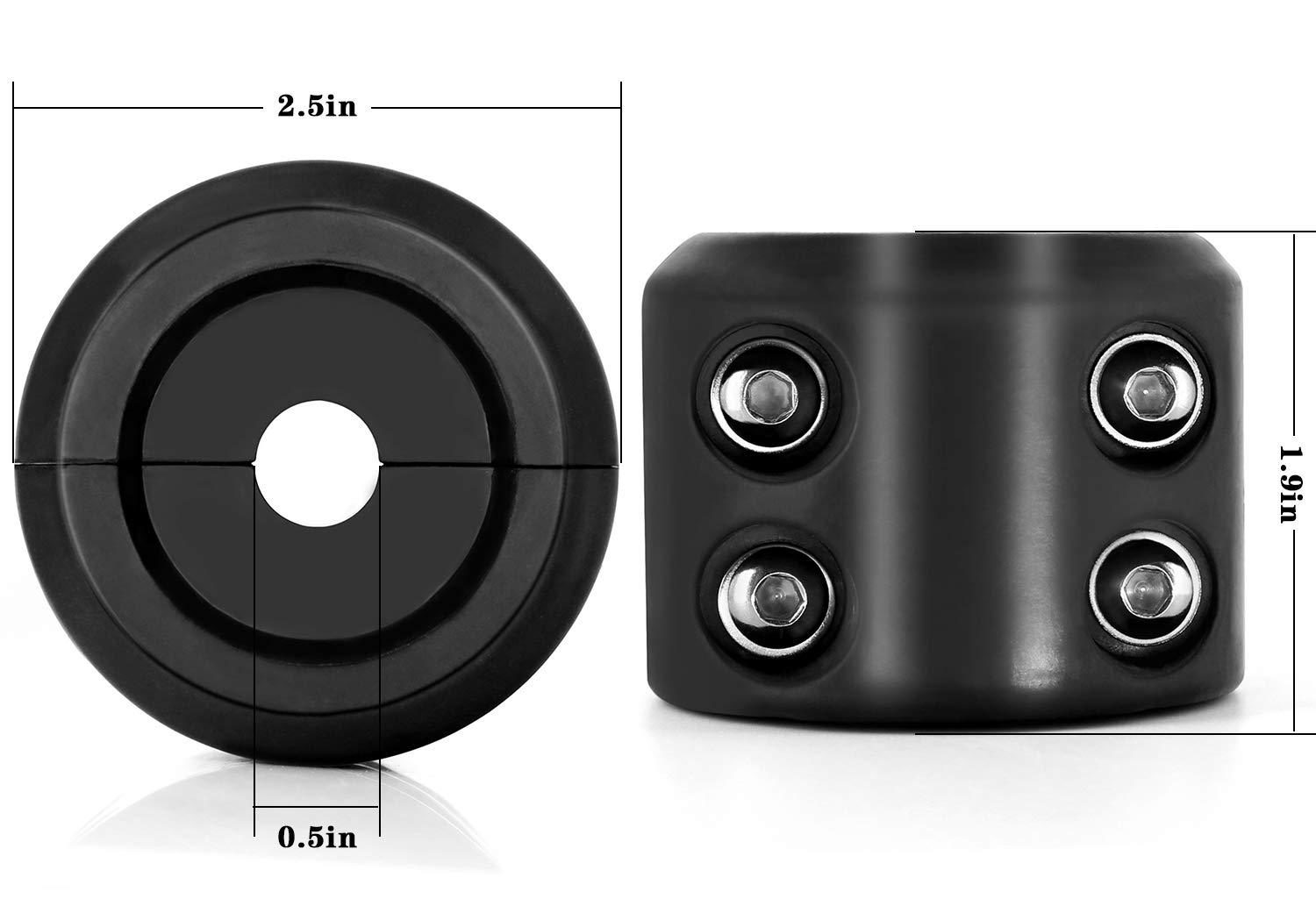 ATV UTV Winch Stopper Rubber Heavy Duty Cable Line Saver Waterproof Synthetic Rope Hook Allen Wrench Protect Hawse and Fairleads Quick Installation