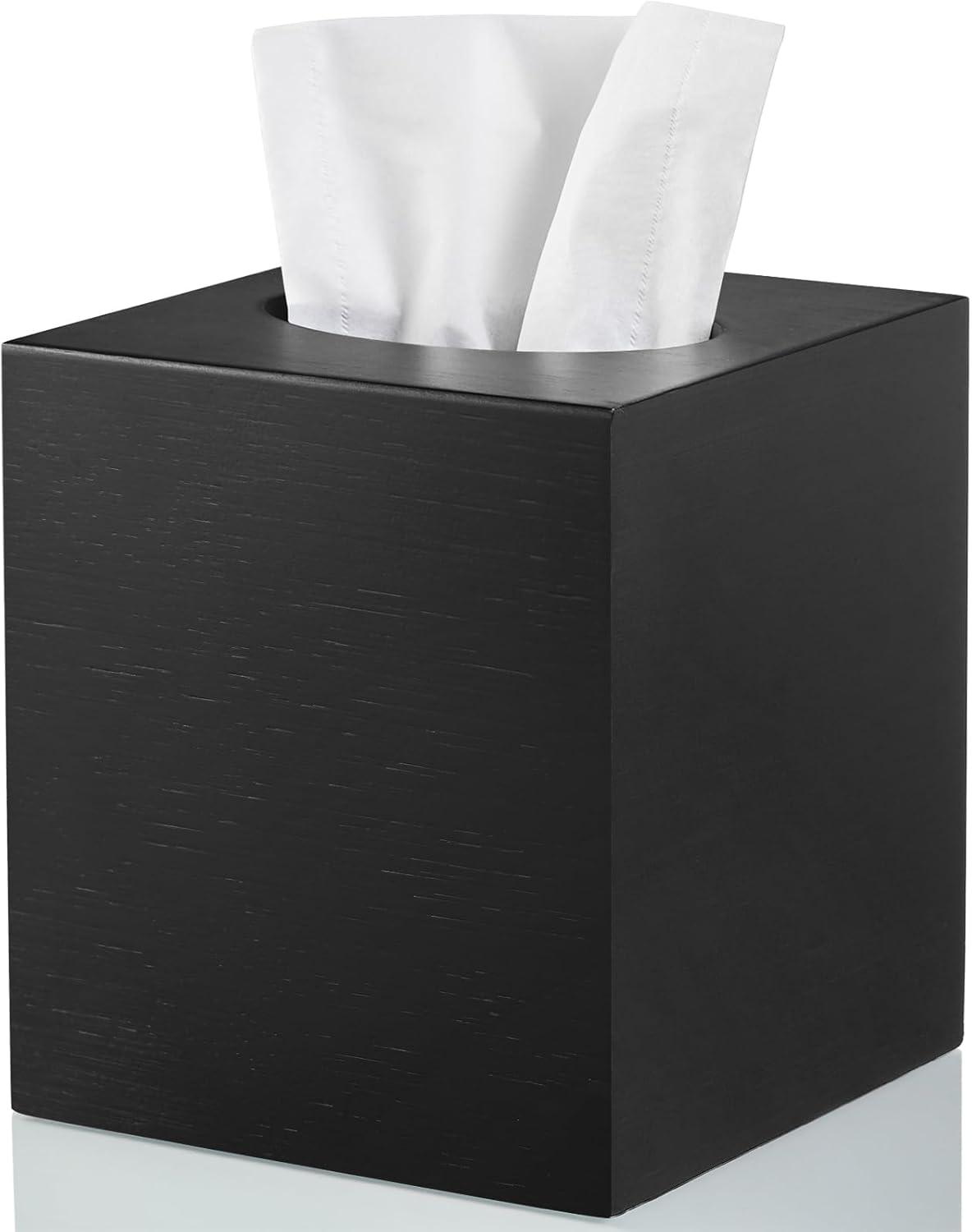 Juxon Black Tissue Box Cover