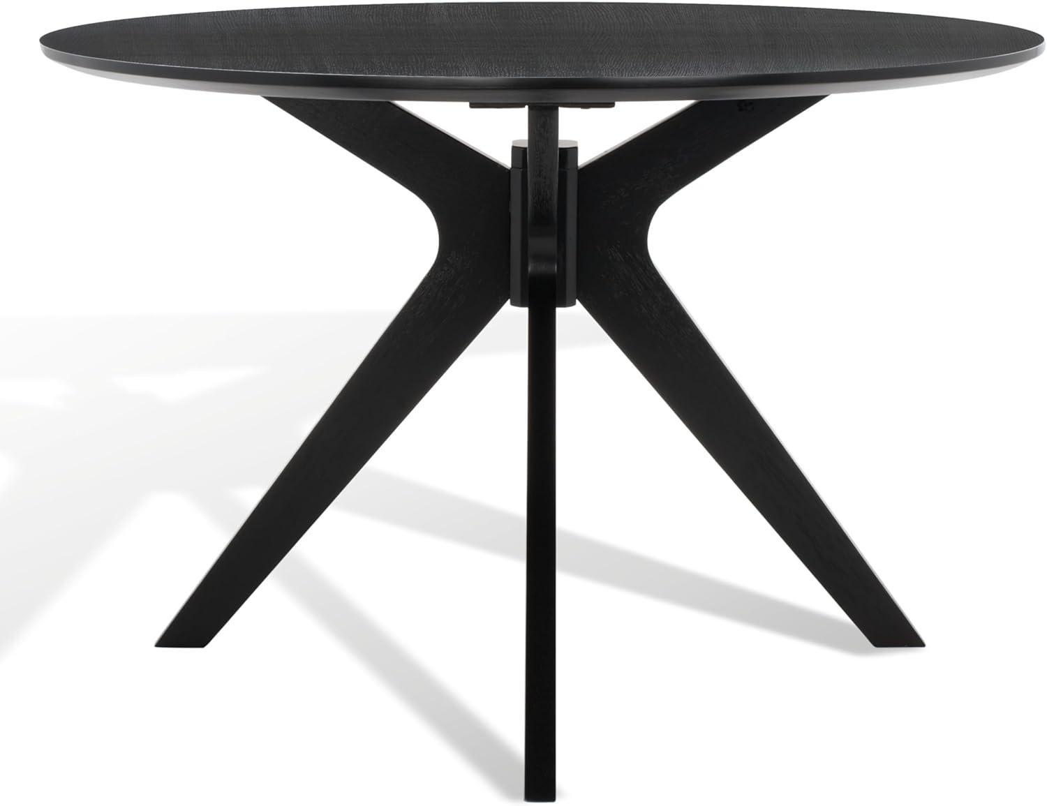SAFAVIEH Couture Carolee 46" Round Dining Table, Black