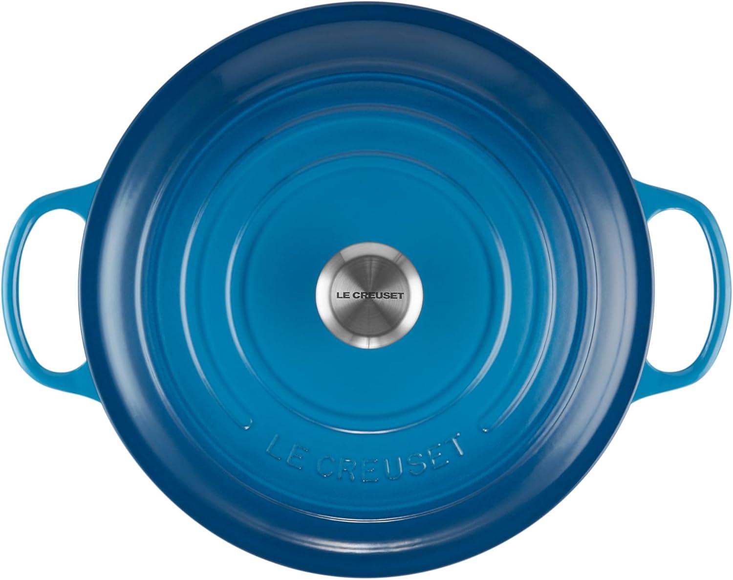 Le Creuset Enameled Cast Iron Signature Round Wide Dutch Oven, 6.75 Qt.