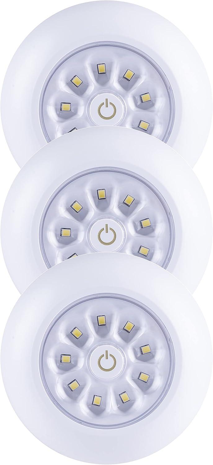 Fulcrum Light It! Switch Battery Powered LED White Stair Light 3 pk