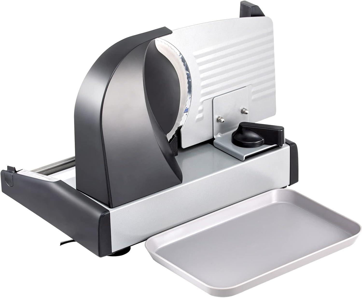 VEVOR 7.5" Commercial Meat Slicer 200W Electric Deli Slicer for Meat Veggie Bread