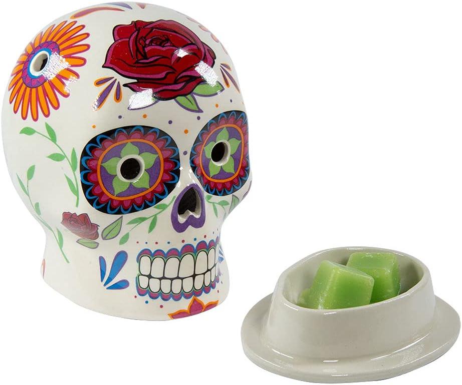 Day of the Dead Skull Ceramic Wax Warmer