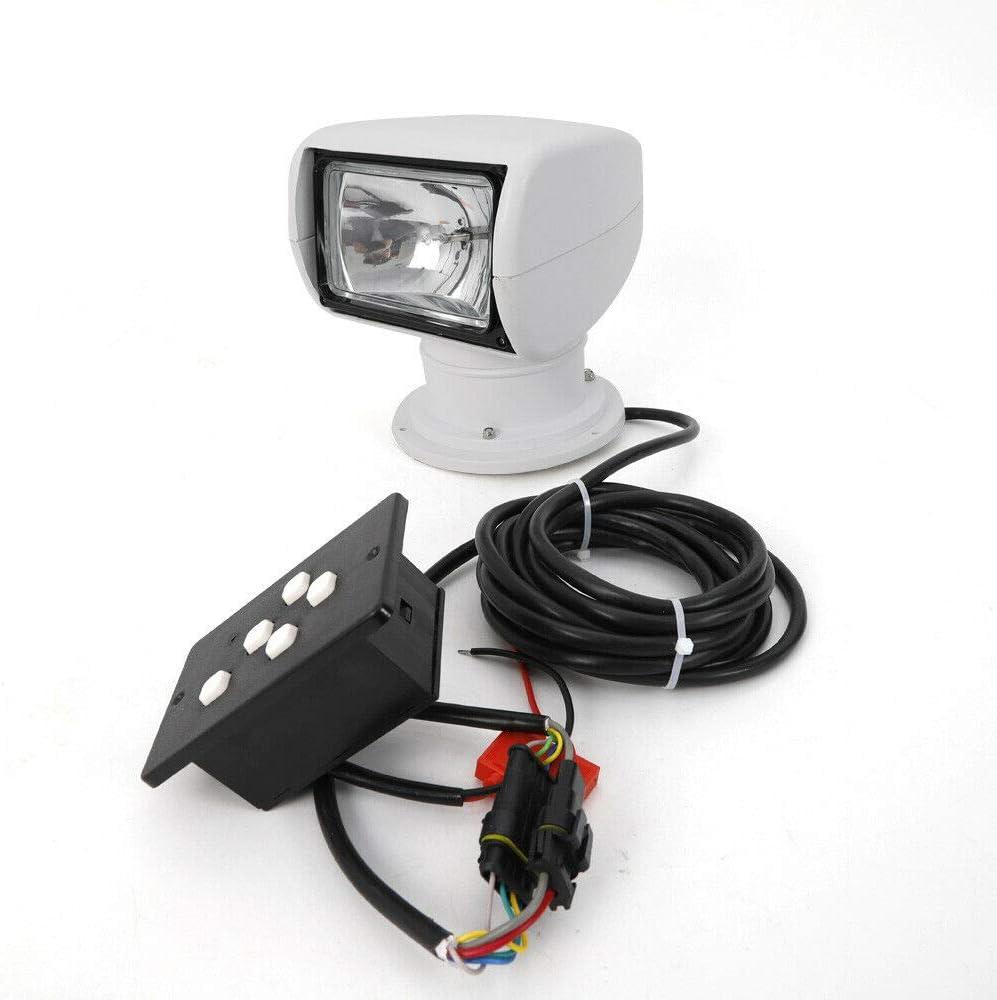White Halogen Remote-Controlled Outdoor Boat Spotlight