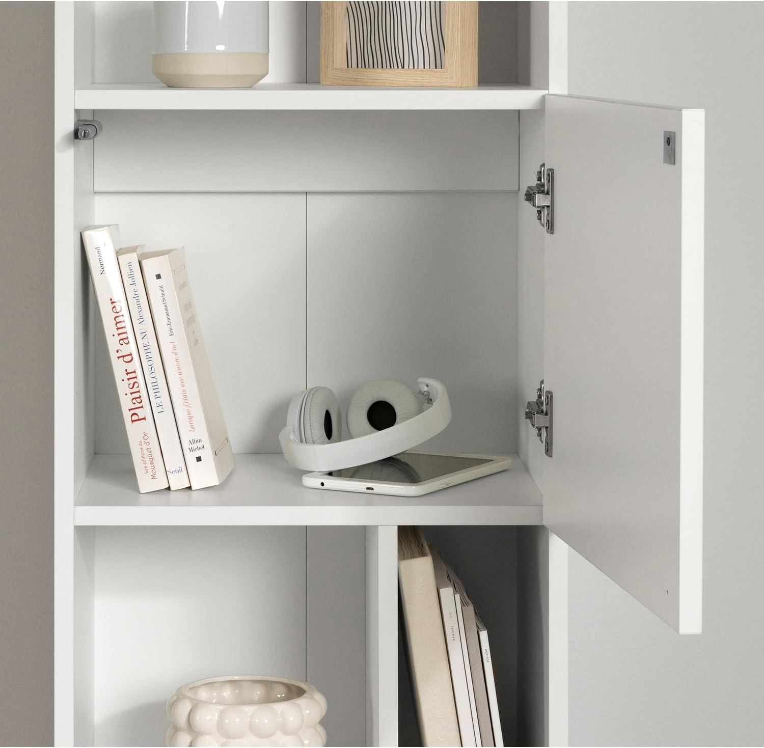 Liora Narrow 5-Shelf Narrow Bookcase