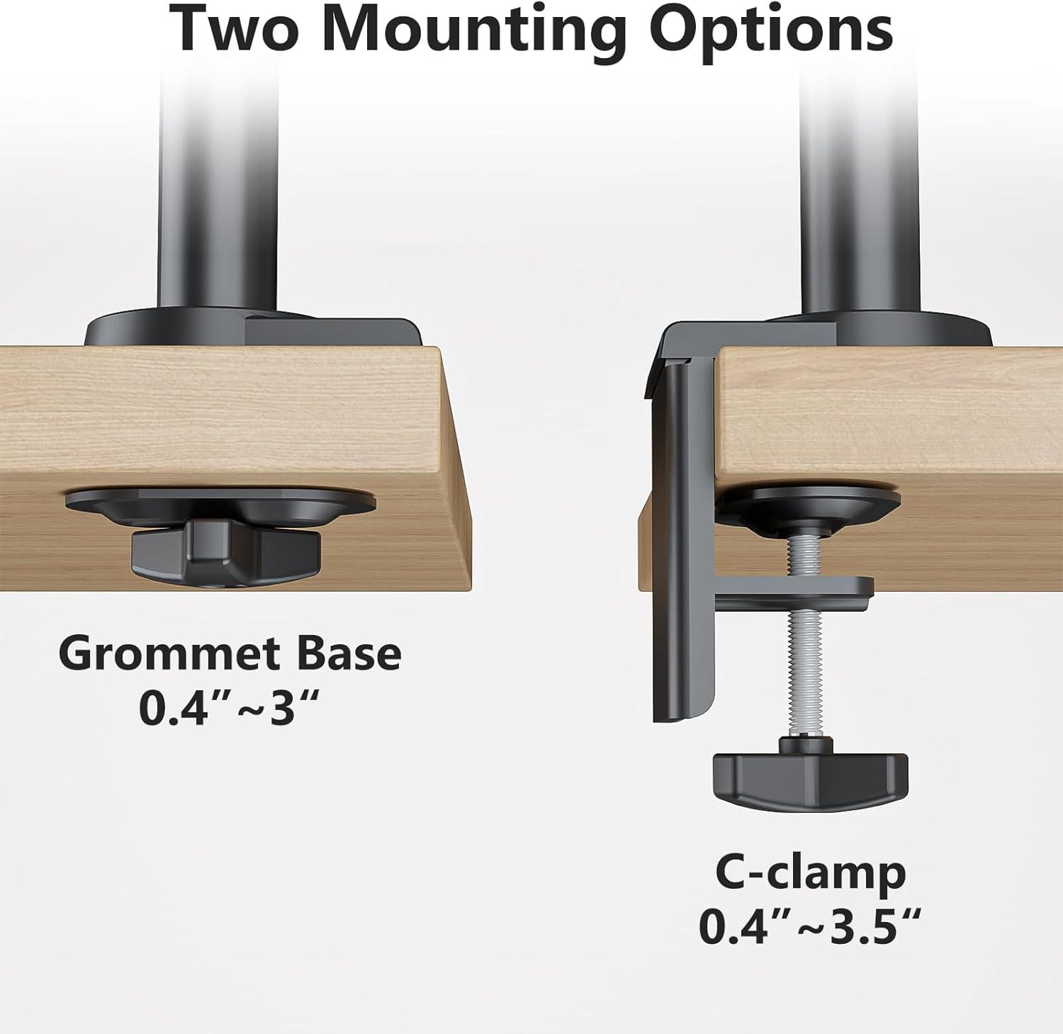 WALI GSDM002 2 TV & Monitor Mount with Accessories Included