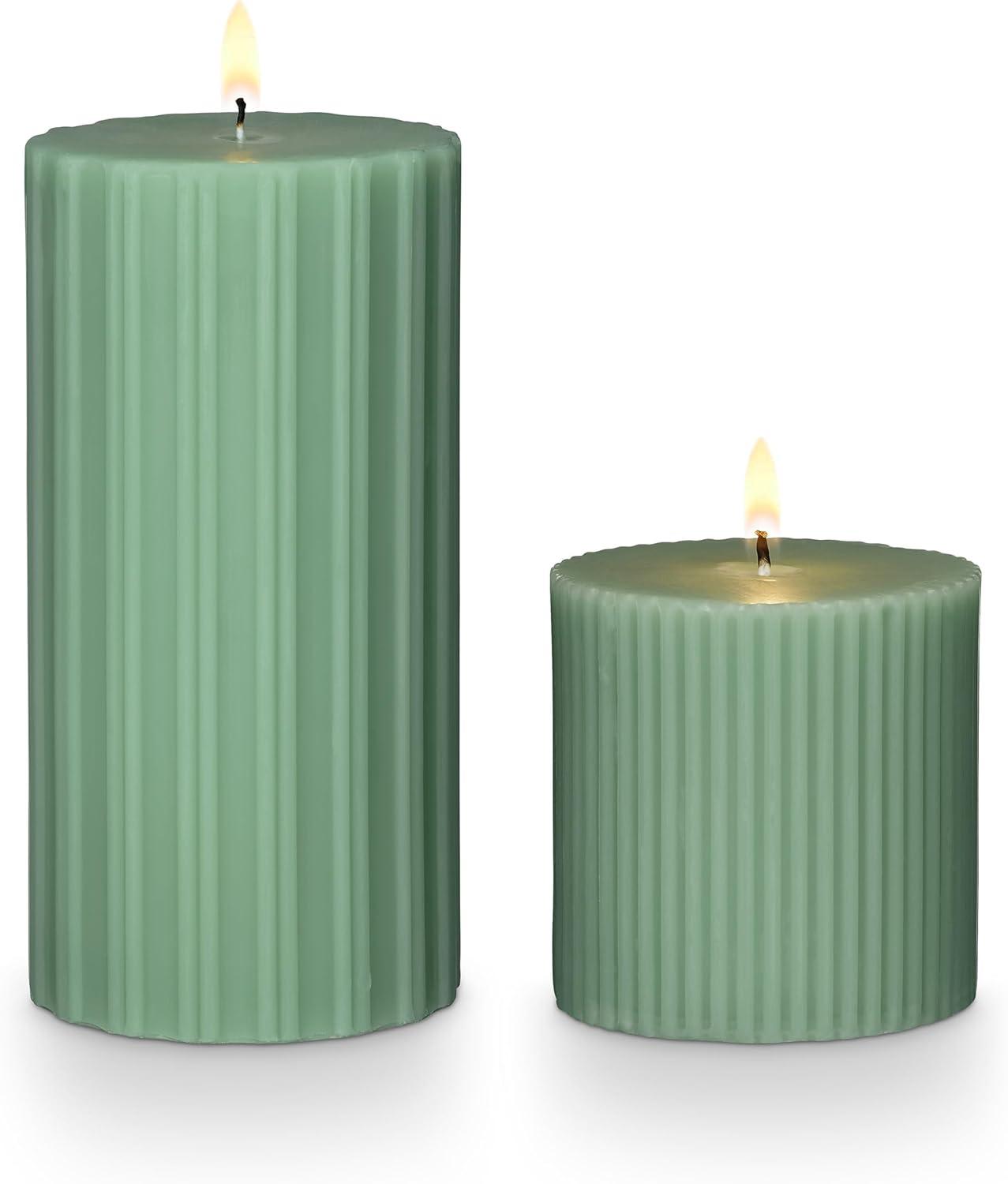 Selin Hinoki Sage Pillar Candle