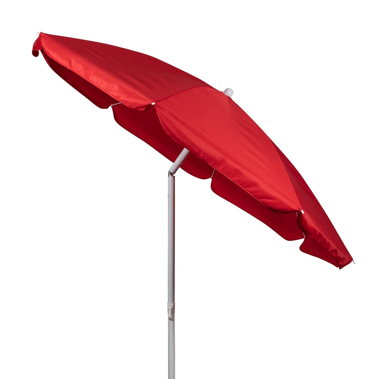 Arlmont & Co. Edwin 5.5 ft Outdoor Canopy Sunshade Beach Umbrella and Small Patio Umbrella