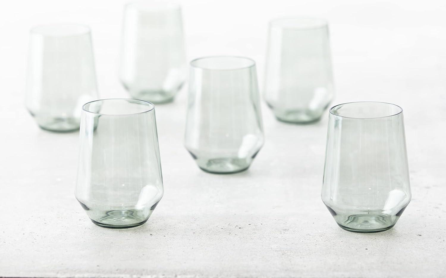 Fortessa Sole Outdoor Shatter Resistant BPA Free Premium Copolyester Plastic Drinkware 6 Pack, Terra Cotta Orange, Stemless Wine Glass (Set of 6)