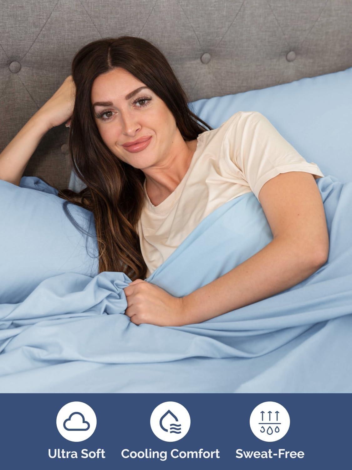 4 Piece Ultra Soft & Cooling Deep Pocket Sheet Set Brushed Hotel Luxury Bed Sheets