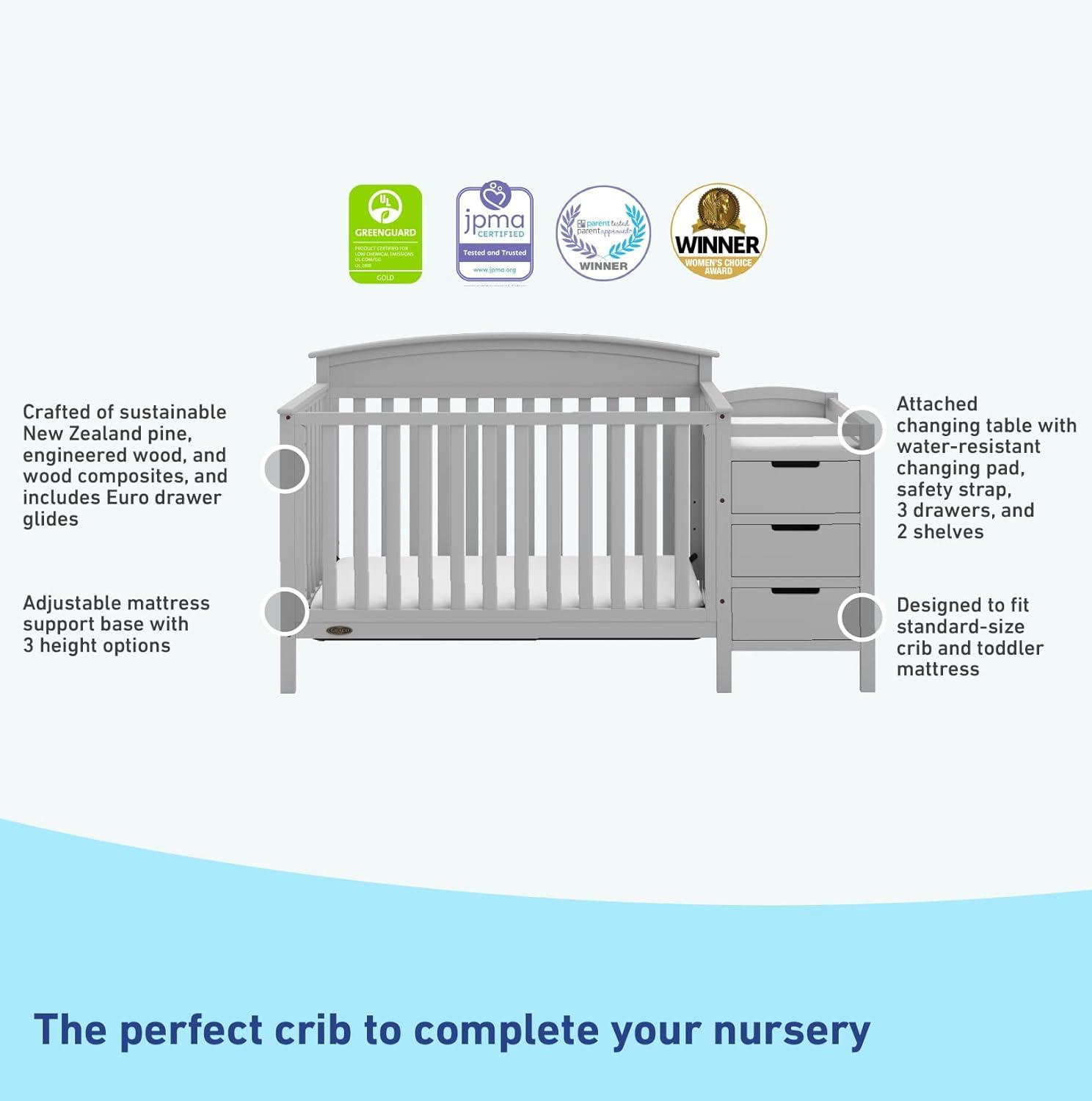 Graco Benton 4-in-1 Convertible Crib and Changer