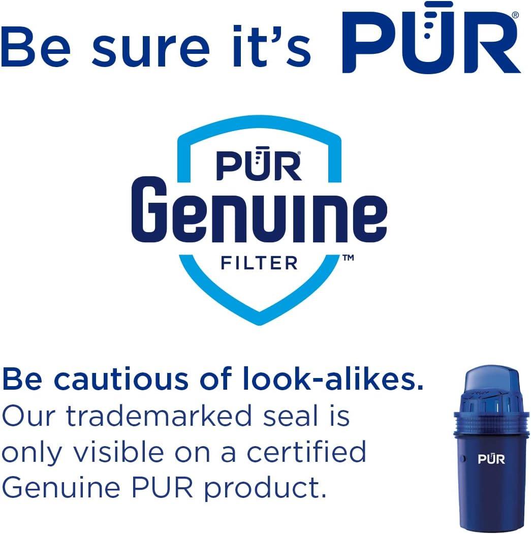 PUR 44 Cup XL Dispenser Filtration System with 2 Filters, W 12.5" x H 17" x L 7.7", White, PDI4000Z