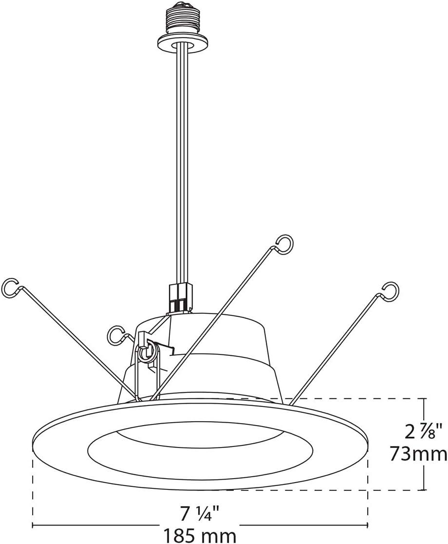 7.25'' Tunable Color Temperature Dimmable Air-Tight IC Rated LED Canless Recessed Lighting Kit