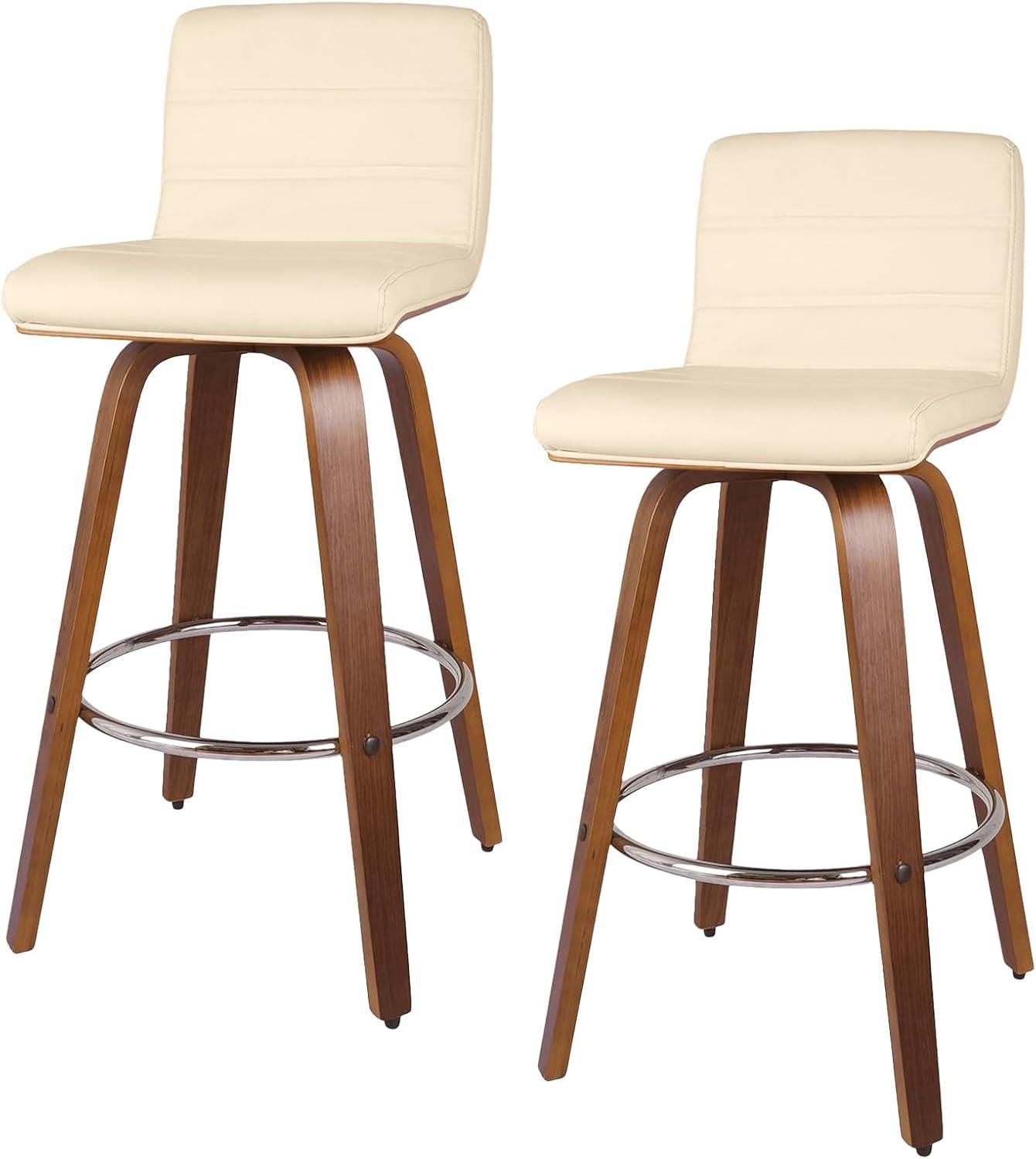 Corrigan Studio® Upholstered Swivel Stool (Set of 2)