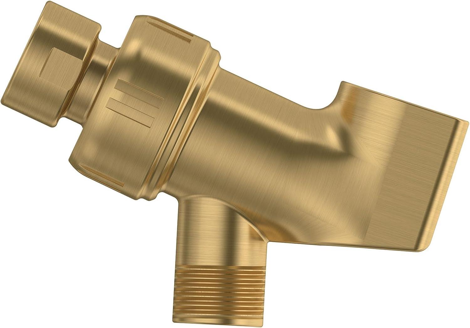 Brushed Gold Universal Shower Arm with Ball Joint