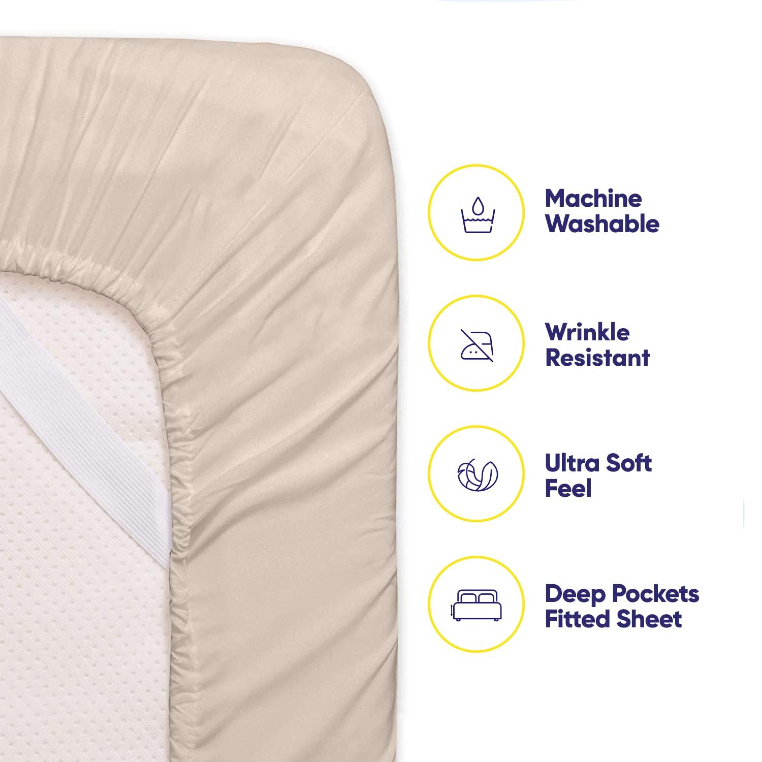 Sweet Home Collection Luxurious Soft Microfiber Sheet Set with Bonus Pillowcases