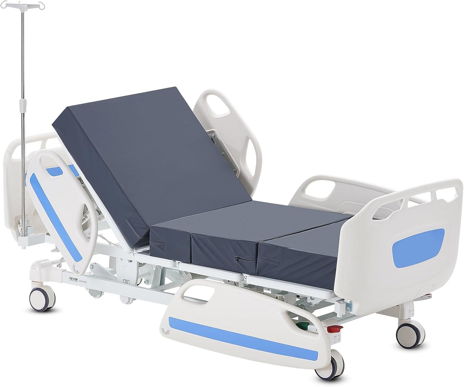 Premium 5 Function Full Electric Hospital Bed ICU Medical Bed 550LBS Loads