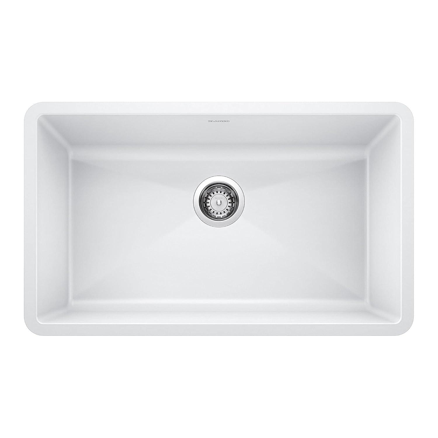 Precis SILGRANIT 32" L X 19" W Super Single Undermount Kitchen SInk