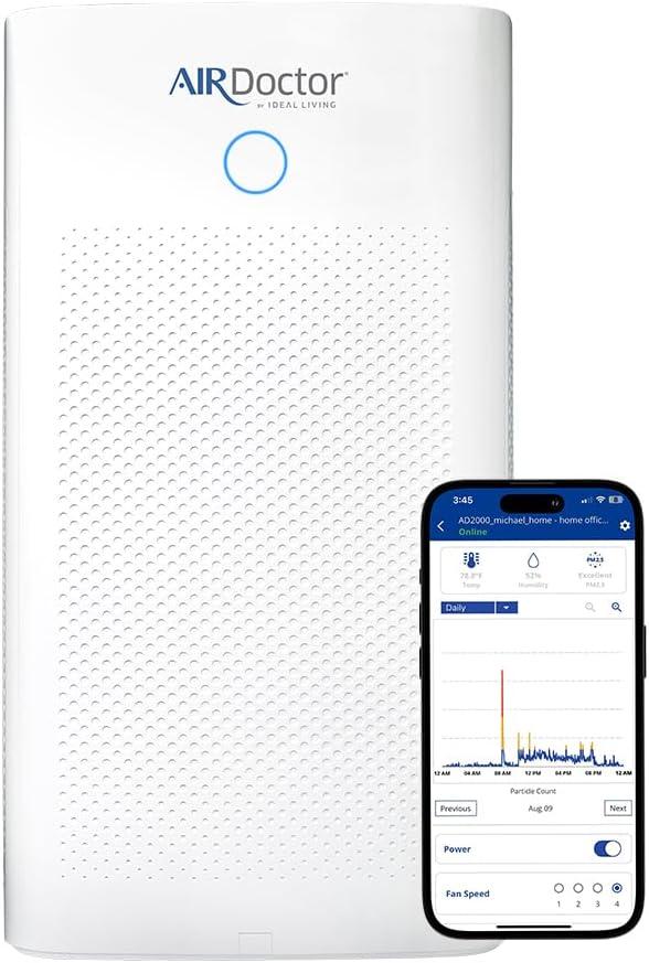 Air Doctor AIRDOCTOR AD5500i Smart Purifier for Extra Large Spaces UltraHEPA Carbon & VOC Filters