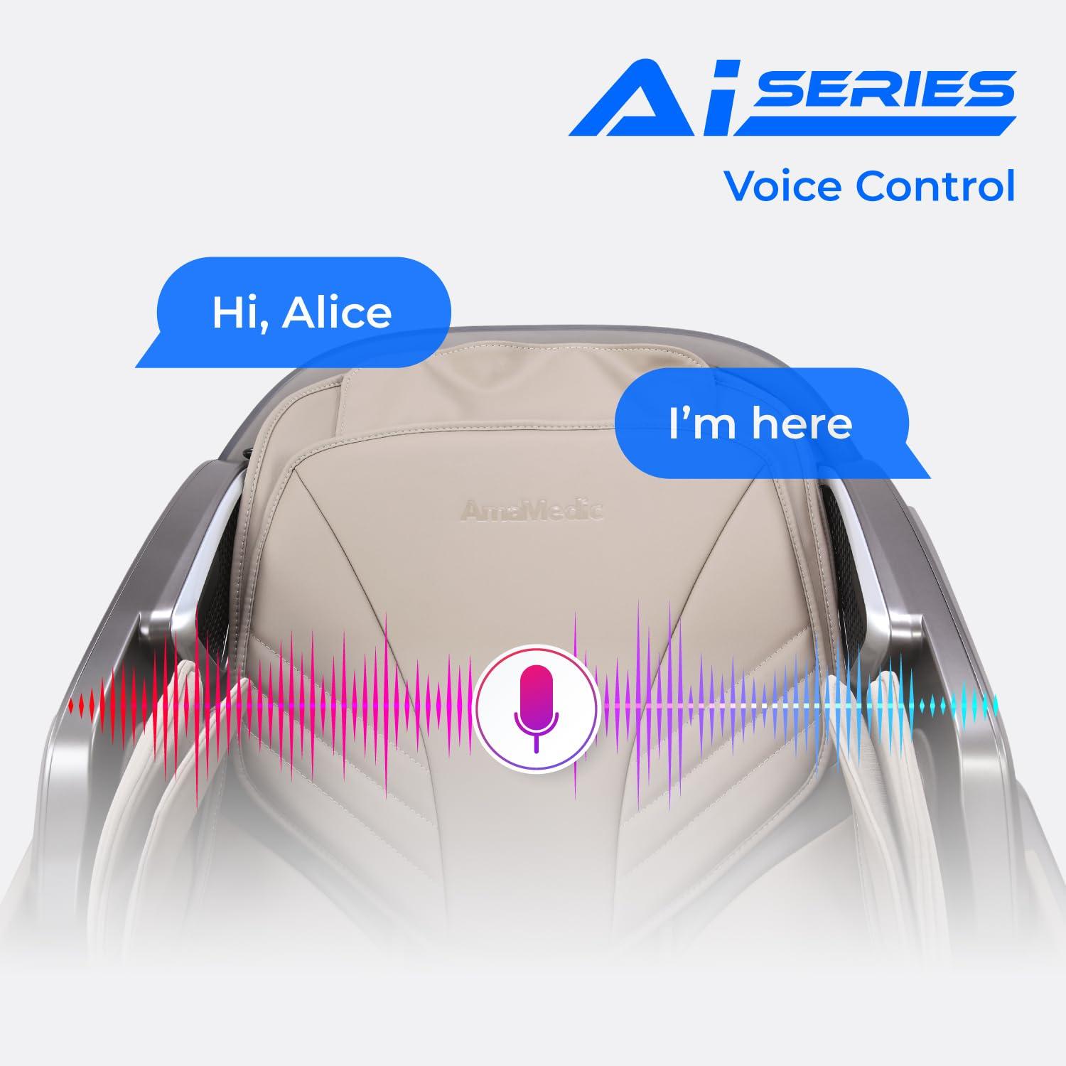 2025 Revive | 4D Massage | Health Fingerprint Sensor| Massage Chair Zero Gravity| AI Health Detection| 40 Cell Full Body Air Massage | (Beige)