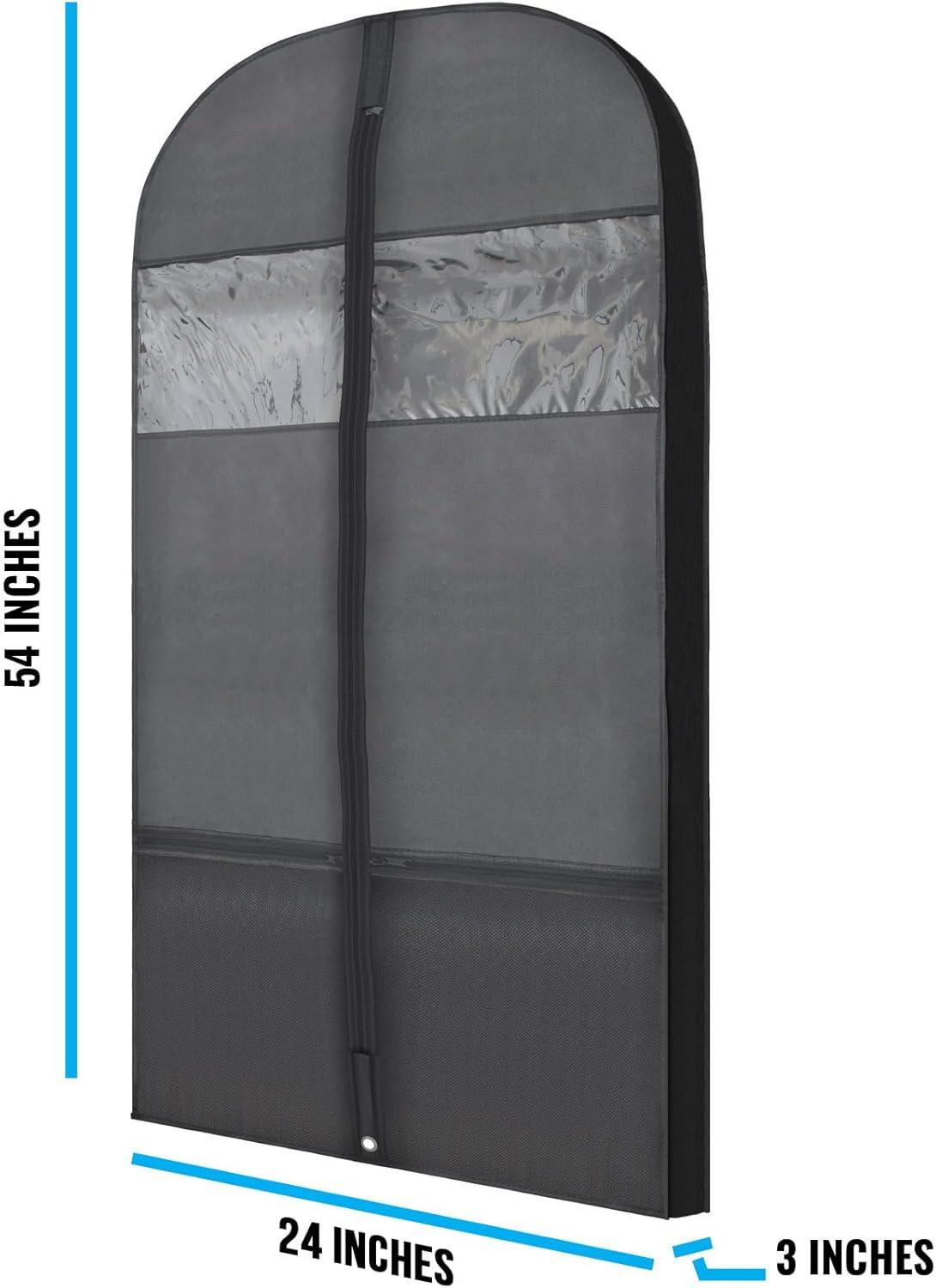 Rebrilliant Plixio Garment Bags Suit Bag for Travel & Clothing Storage for Suits, Dresses & More - (2 Pack) (Set of 2)