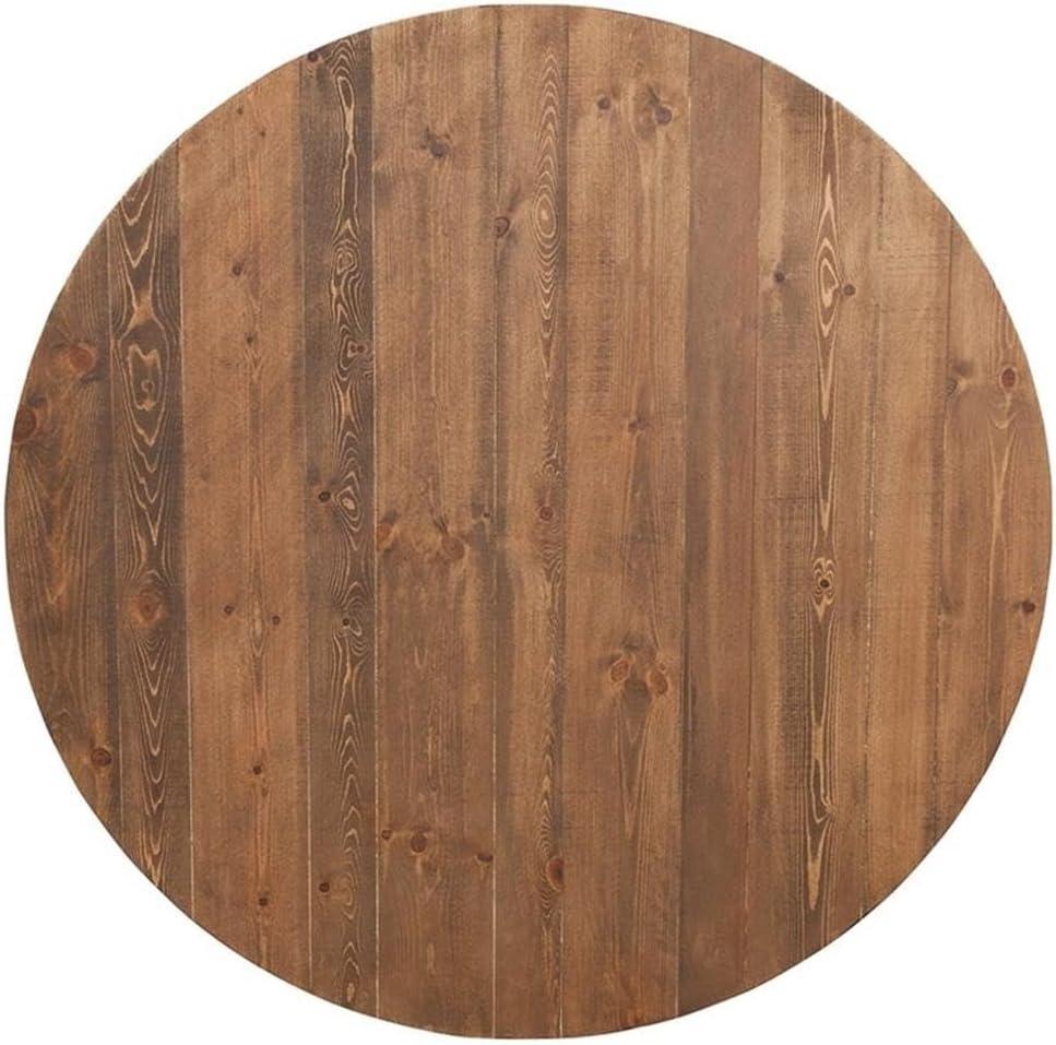 Flash Furniture HERCULES Series Round Dining Table | Farm Inspired, Rustic & Antique Pine Dining Room Table