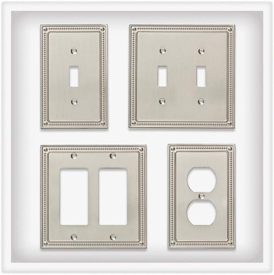 Classic Beaded 1-Gang Duplex Outlet Wall Plate