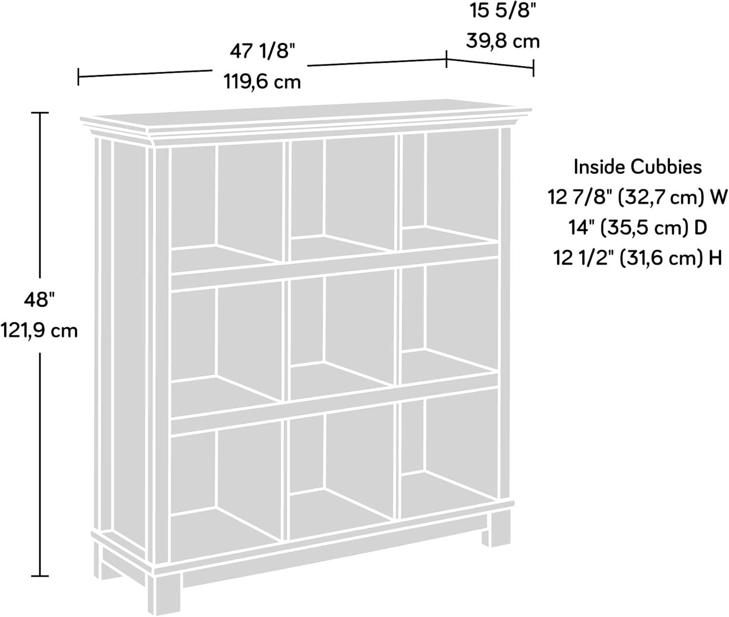 47" Garden Villa 9 Cube Organizer Orchard Oak - Sauder: Storage Bookcase, MDF, Fixed Shelves