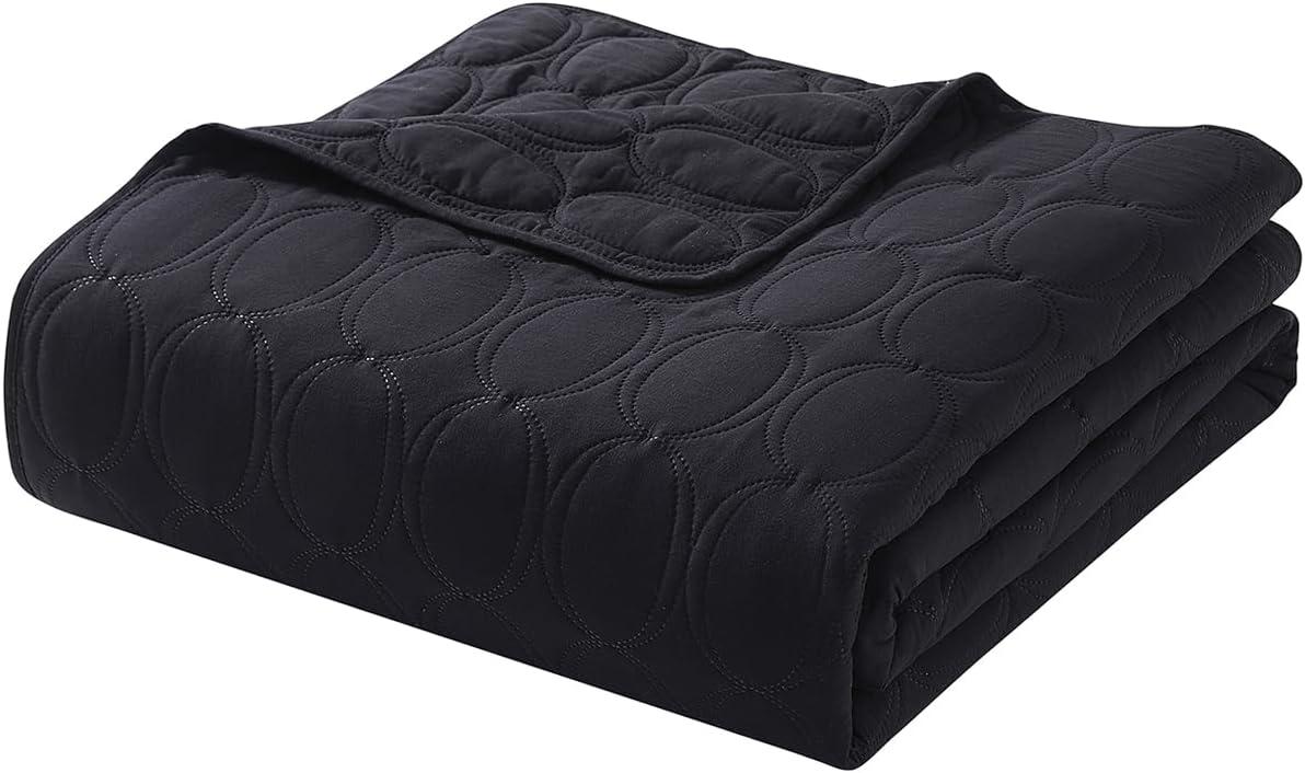 Nina Embossed Basketweave Quilt Set