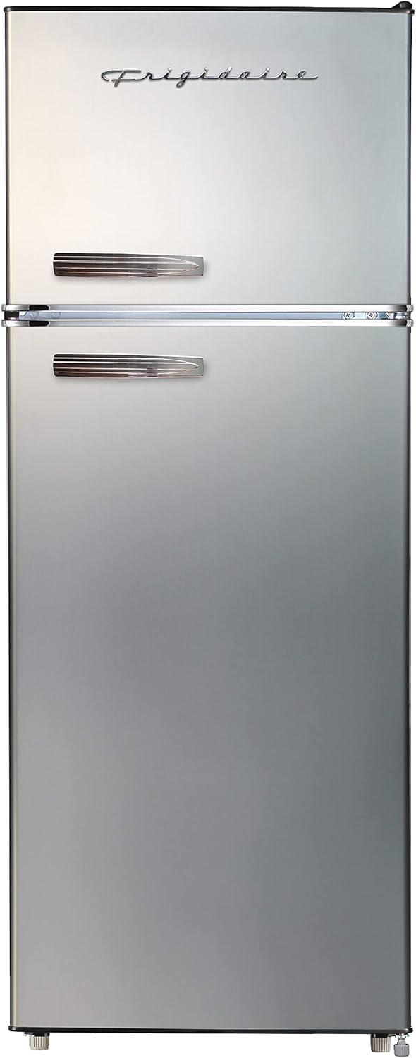 Platinum Stainless Steel 7.5 Cu Ft Freestanding Refrigerator with Freezer