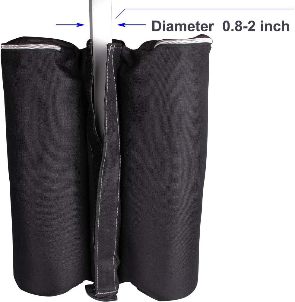 Black Heavy Duty Polyester Canopy Weight Bags Set of 4