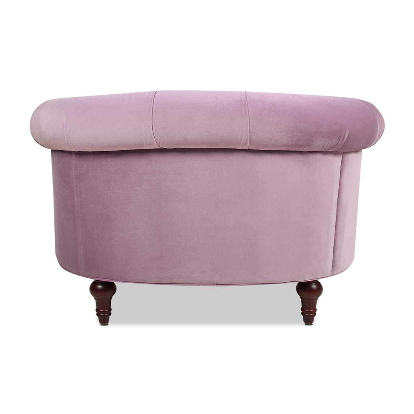 Jennifer Taylor Home La Rosa 42" Victorian Tufted Upholstered Living Room Accent Chair, Lavender