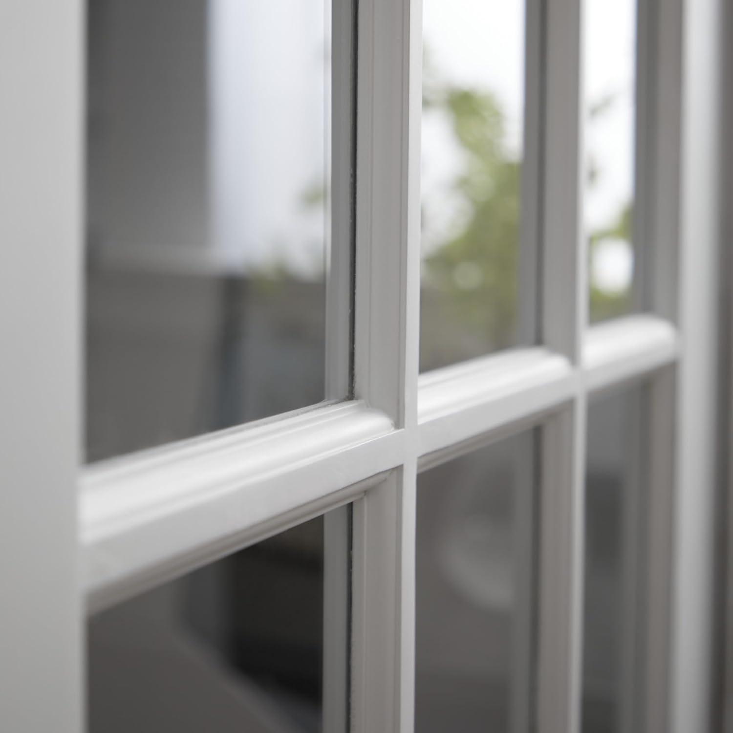 National Door Company, Interior Double Door, MDF, 72" x 84", 15 Lite True Divided, Clear Glass Collection, Both Active