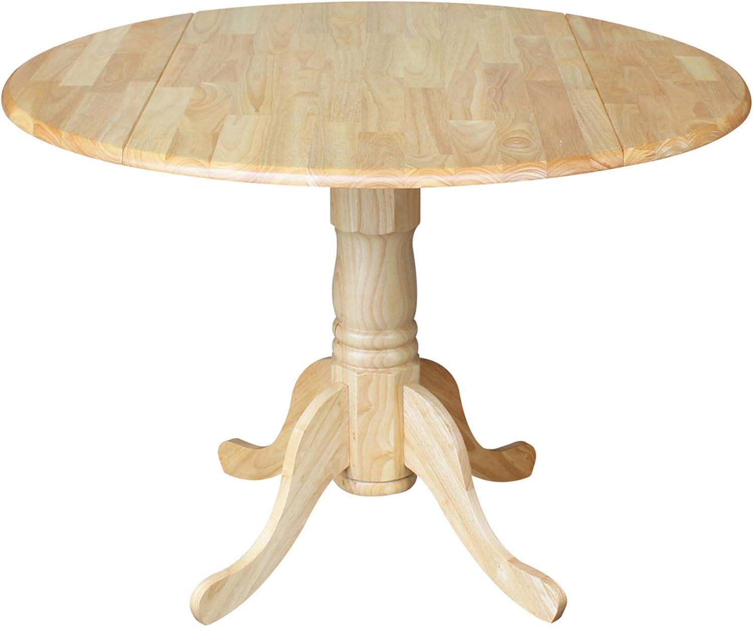 42" Mason Round Dual Drop Leaf Dining Table - International Concepts