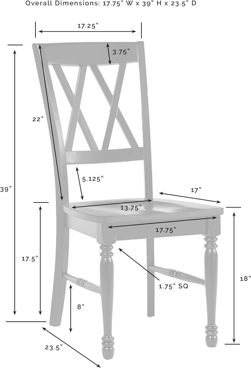 Crosley Shelby 4pc Dining Chair Set