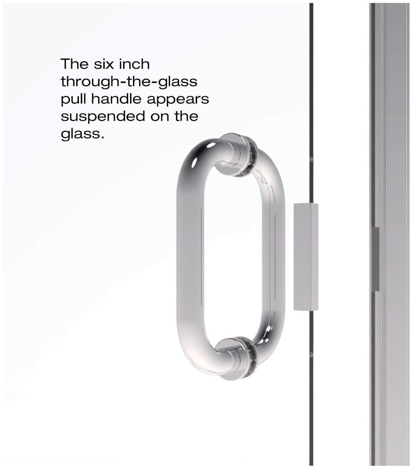 Infinity 28" x 65.56" Pivot Semi-Frameless Shower Door