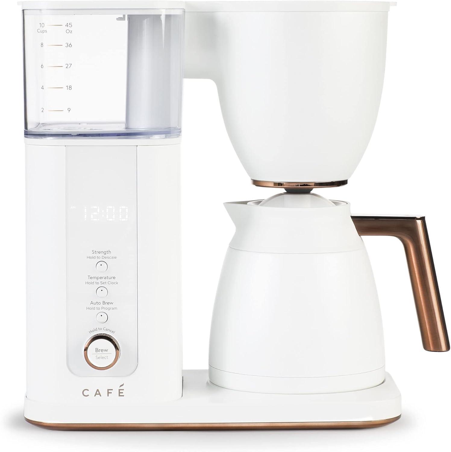 Café ™ Matte White 10-Cup Drip Coffee Maker with Thermal Carafe