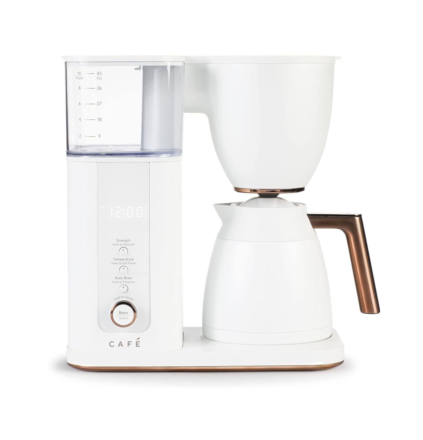 Café ™ Matte White 10-Cup Drip Coffee Maker with Thermal Carafe