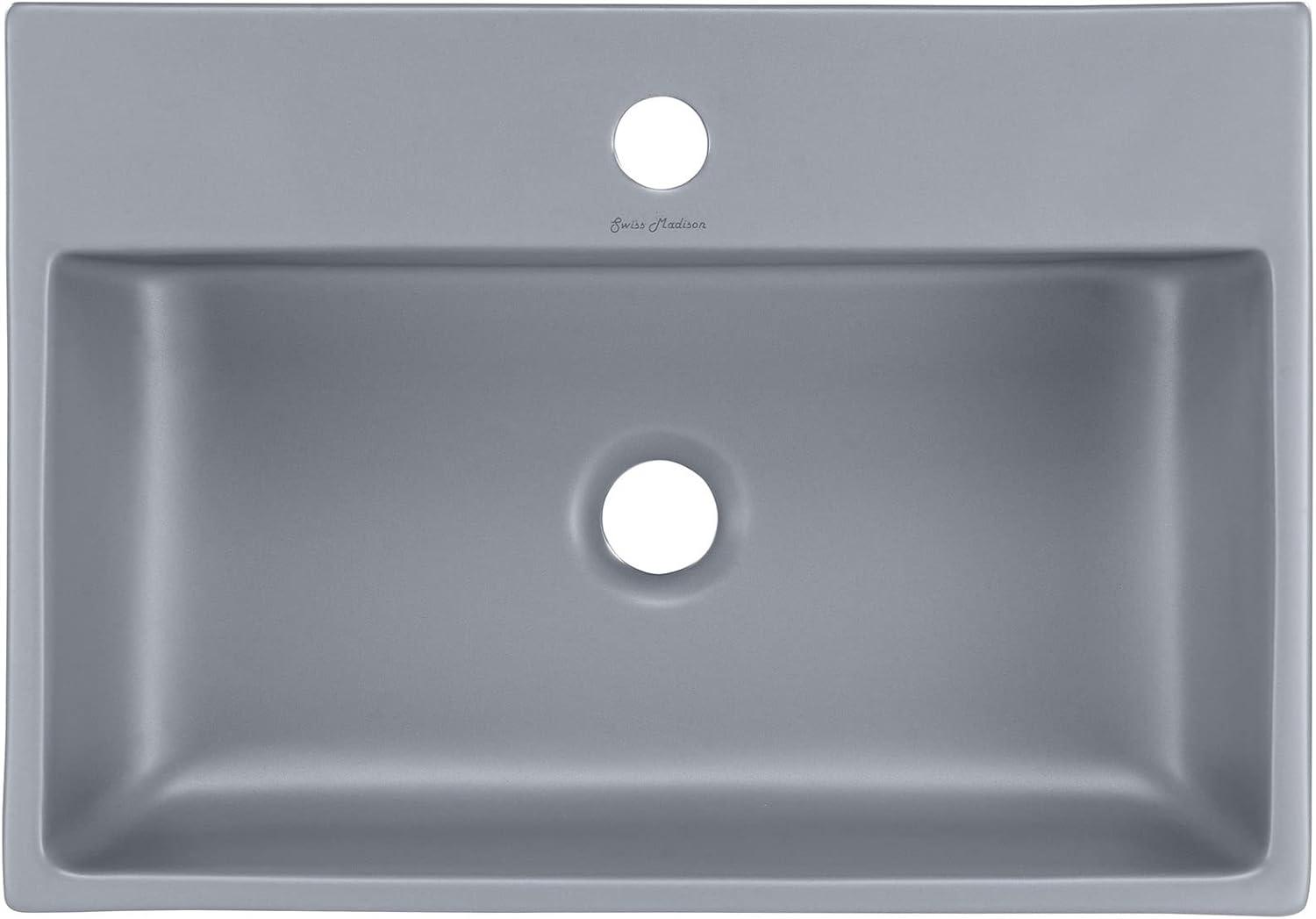 Claire 20 Rectangle Ceramic Vessel Sink