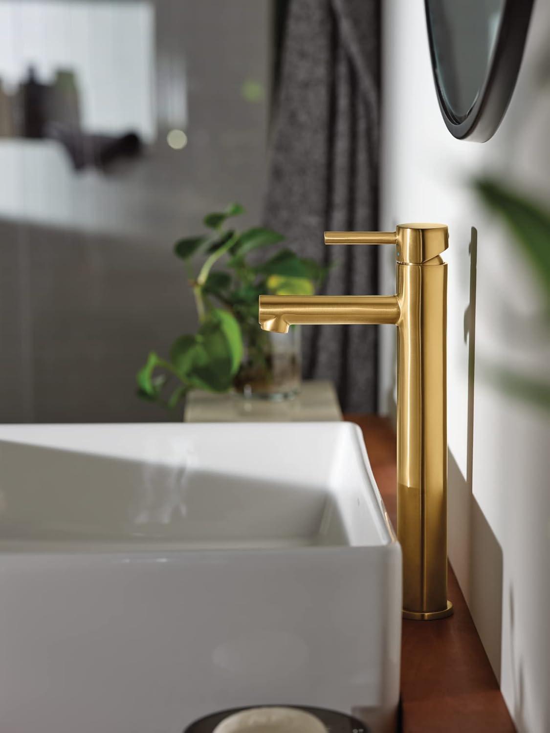 Moen BGCW10RV1618 White Vitreous China Vessel Sink For Bathroom, 18 X 15.75 X 6 Inch Rectangle Sink With Porcelain Ceramic Bowl