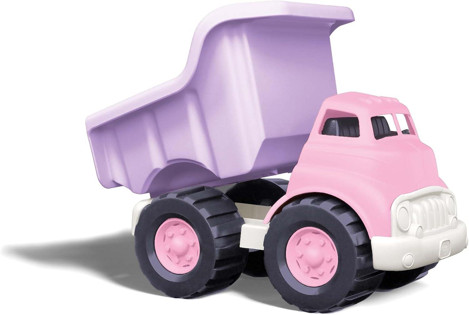 Green Toys Pink Dump Truck, for Toddlers Ages 1+ Made from 100% recycled plastic