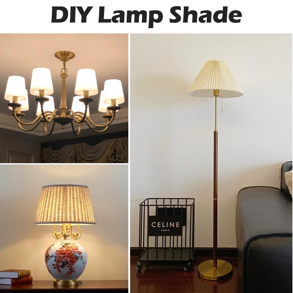 Royal Designs, Inc. Set of 2, 8 inch Polished Brass Lamp Shade Harp Holder with Lamp Finial, DIY Repair/Replacement, Heavy Duty, for Table/Floor Lamps