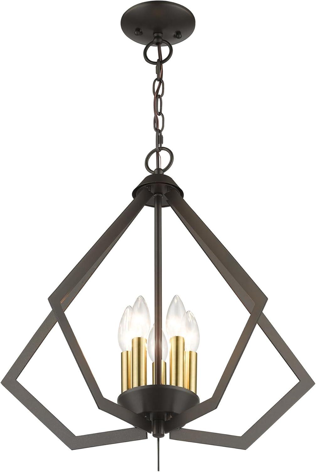 Livex Lighting - Prism - 5 Light Chandelier in Contemporary Style - 20 Inches