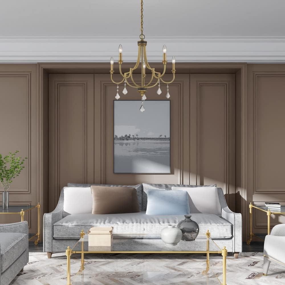 Livex Lighting Glendale 5 - Light Chandelier in  Antique Brass