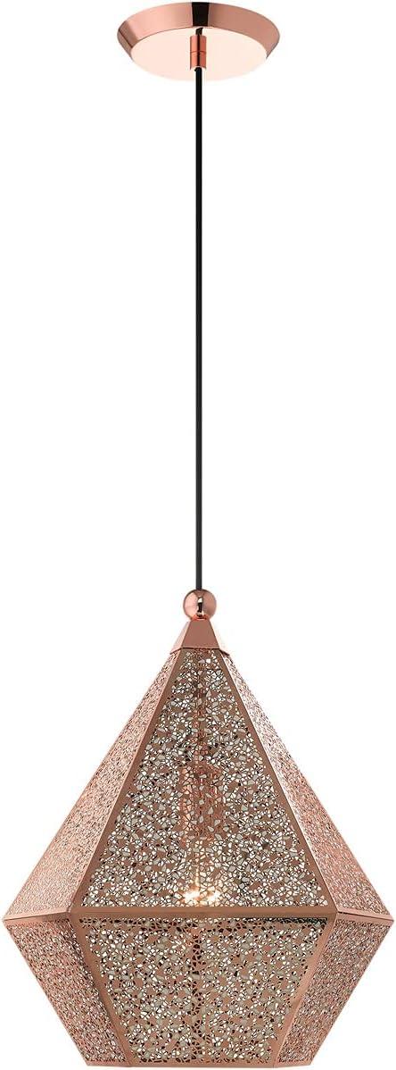 Livex Lighting Aberdeen 1 - Light Pendant in  Rose Gold