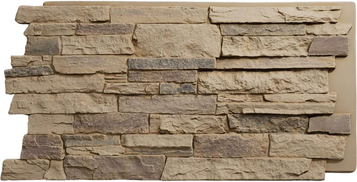 Acadia Ledge Stacked Faux Stone Wall Paneling