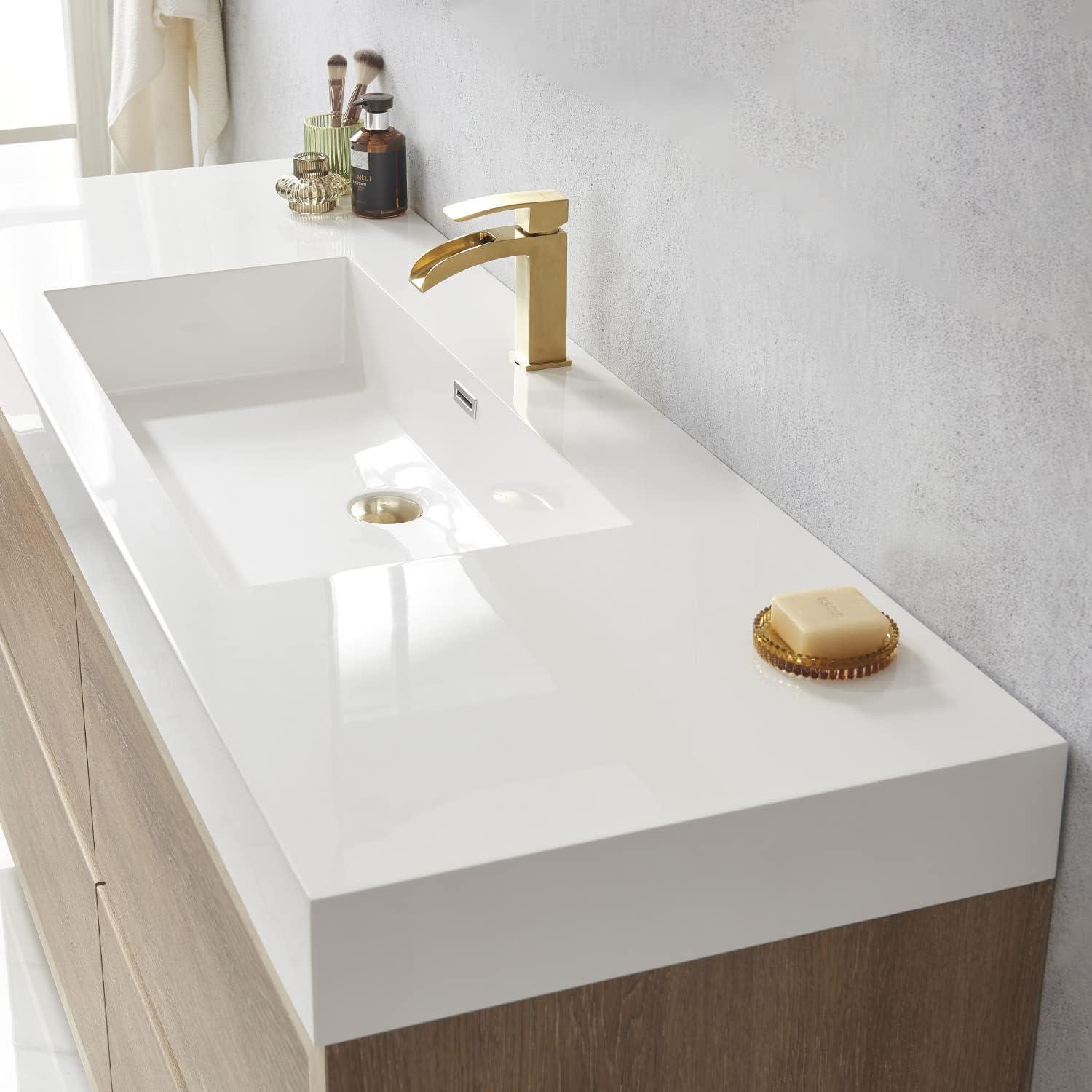 59.8'' Single Bathroom Vanity with Composite Top