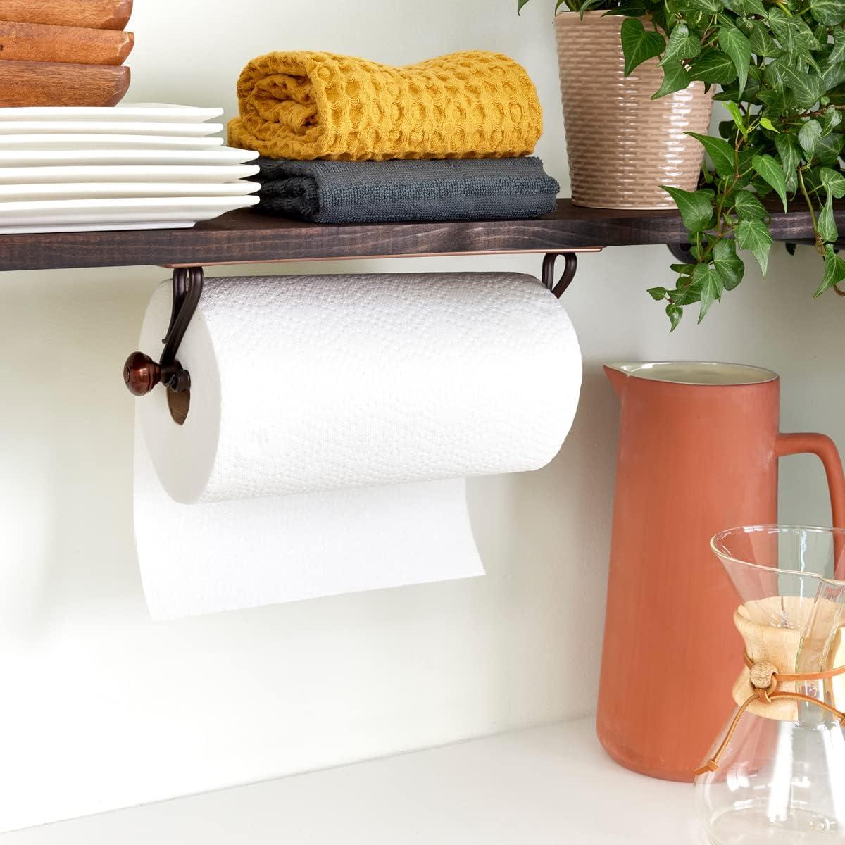 York Lyra Metal Wall / Under Cabinet Mounted Paper Towel Holder