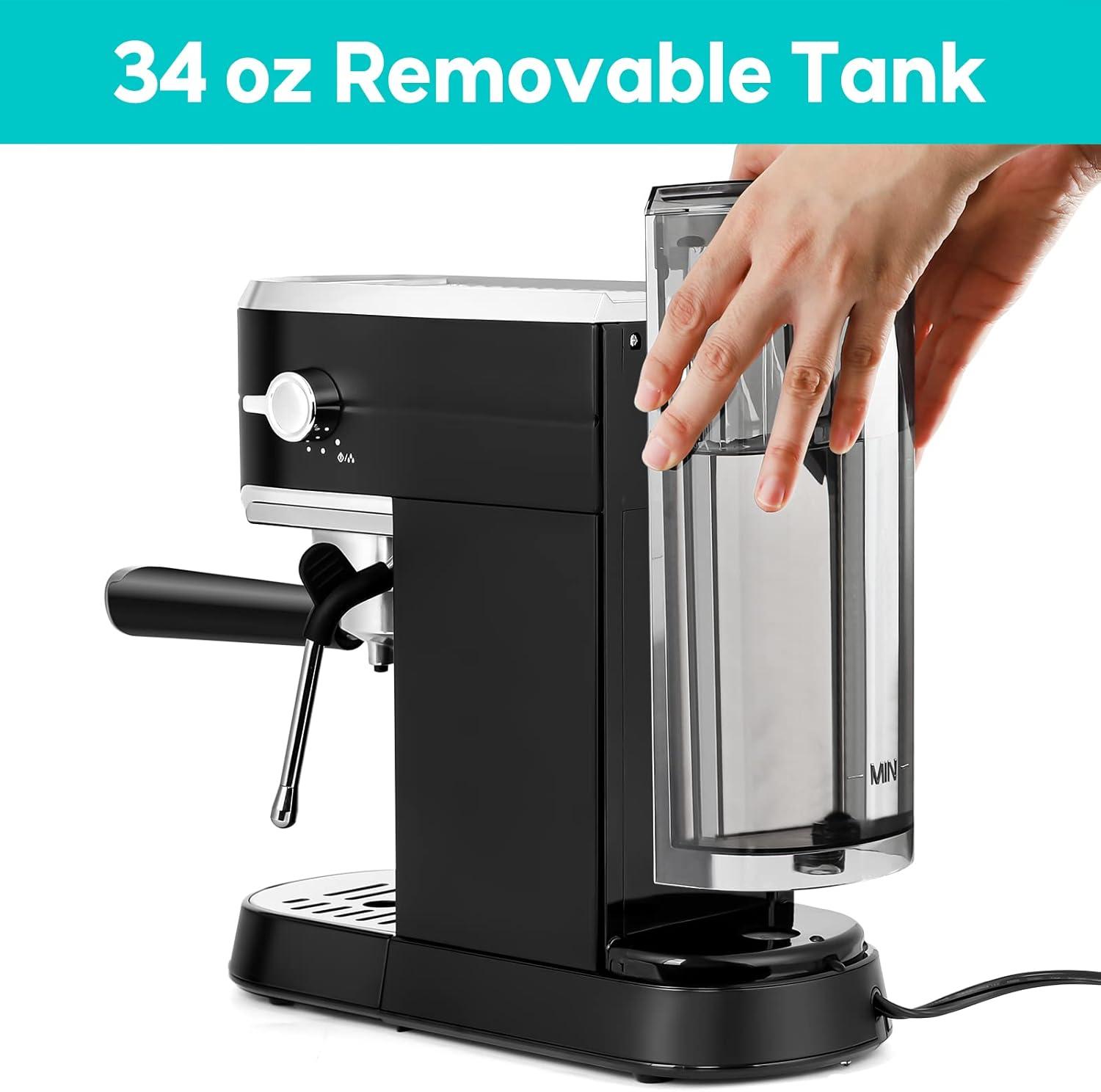 CASABREWS CASABREWS CM5418 20 Bar Espresso Machine Coffee Maker W/ Powerful Steam Wand Stainless Steel